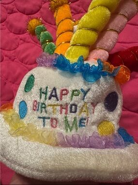 Rubie’s Happy Birthday Dog Hat Pet Costume Cake Hat for Dogs & Cats Colorful